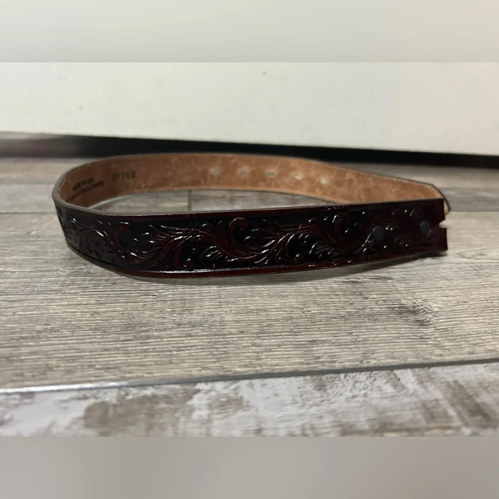 Youth Tony Lama Little Texas Brown Leather Belt size 20